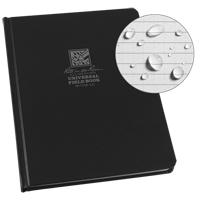 Rite In The Rain 770F-LG Large Bound Book, Hard Cover, Black, 160 Pages, 6-3/4" W x 8-3/4" L