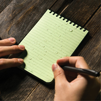 Rite In The Rain 946 Pocket Top-Spiral Notebook, Soft Cover, Green, 100 Pages, 4" W x 6" L