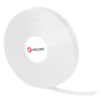 Velcro Companies 5111319 QWIK Fastener Ties, Hook & Loop, 25 yds x 3/4", Self-Grip, White