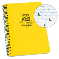 Rite In The Rain 393 Side-Spiral Notebook, Soft Cover, Yellow, 64 Pages, 4-5/8" W x 7" L