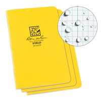 Rite In The Rain 351FX Notebook, Soft Cover, Yellow, 48 Pages, 4-5/8" W x 7" L