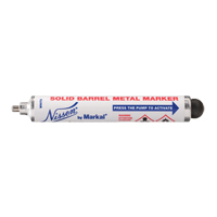 Markal 028710 Nissen&reg; Solid Barrel Metal Marker, Liquid, White