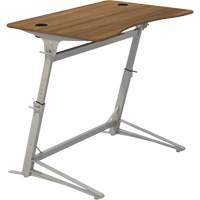 Verve™ Height Adjustable Stand-Up Desk, Stand-Alone Desk, 42" H x 47-1/4" W x 31-3/4" D, Walnut  OQ705 | TENAQUIP