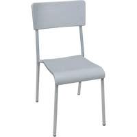 Venrez 1211-18GREY/GREY-FR Chaises empilables Ventura, Polypropyl&egrave;ne, Hauteur 36", Capacit&eacute; 300 lb, Gris