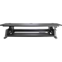 Hubbell SSW42 Poste de travail assis-debout Goya, Mod&egrave;le de bureau, 20" h x 42" la x 16" p, Noir