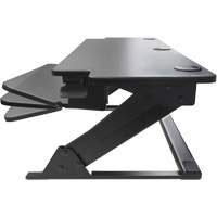 Goya™ Sit-Stand Workstation, Desktop Unit, 20" H x 42" W x 16" D, Black OQ762 | TENAQUIP