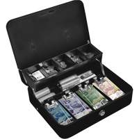 Tiered-Tray Deluxe Cash Box  OQ771 | TENAQUIP