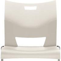 Offices To Go 6621 IVC CM CG Duet Armless Training Chair, Plastic, 33-1/4" High, 350 lbs. Capacity, White