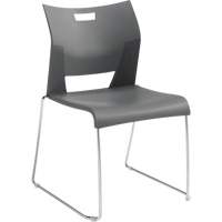 Offices To Go 6621 SHW CM CG Chaise de formation sans bras Duet, Plastique, Hauteur 33-1/4", Capacit&eacute; 350 lb, Gris