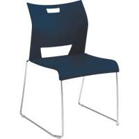 Offices To Go 6621 INK CM CG Chaise de formation sans bras Duet, Plastique, Hauteur 33-1/4", Capacit&eacute; 350 lb, Bleu