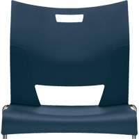 Offices To Go 6621 INK CM CG Chaise de formation sans bras Duet, Plastique, Hauteur 33-1/4", Capacit&eacute; 350 lb, Bleu