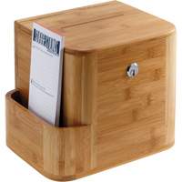 Safco 4237NA Bamboo Suggestion Box