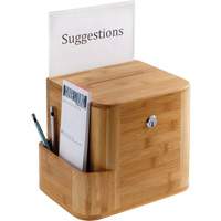 Safco 4237NA Bamboo Suggestion Box