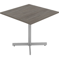 Offices To Go ML36SX ACJ TN Cafeteria Table, 36" L x 36" W x 29-1/2" H, 1" Top, Laminate, Grey/White