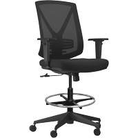 Horizon Seating A-47-SK20 Chaise ajustable &agrave; basculement synchronis&eacute; s&eacute;rie Activ, Tissu/Mailles, Noir, Capacit&eacute; 275 lb