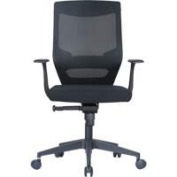 Horizon Seating A-48 Activ Series Synchro-Tilt Office Chair, Fabric/Mesh, Black, 275 lbs. Capacity
