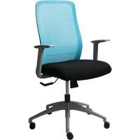 Horizon Seating A-57-LB Era Series Adjustable Office Chair, Fabric/Mesh, Blue, 275 lbs. Capacity