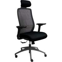 Horizon Seating A-58-BLK Era Series Adjustable Office Chair with Headrest, Fabric/Mesh, Black, 275 lbs. Capacity
