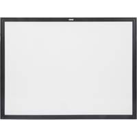 KLETON OR132 Black MDF Frame Whiteboard, Dry-Erase/Magnetic, 48" W x 36" H