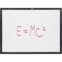 KLETON OR132 Black MDF Frame Whiteboard, Dry-Erase/Magnetic, 48" W x 36" H