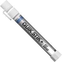Markal 028880 Marqueur de peinture pour surfaces grasses Quik Stik+, B&acirc;ton plein, Blanc