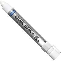 Markal 028880 Marqueur de peinture pour surfaces grasses Quik Stik+, B&acirc;ton plein, Blanc