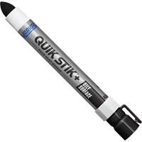 Markal 028883 Marqueur de peinture pour surfaces grasses Quik Stik+, B&acirc;ton plein, Noir