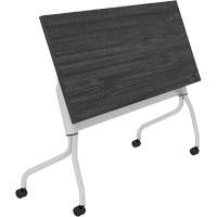 Offices To Go NL6024FT ASN Newland Flip-Top Training Table, 24" L x 60" W x 29-1/2" H, Dark Brown