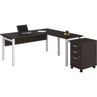 Bureau en "L" avec caisson Newland  OR447 | TENAQUIP