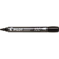 Pilot 100 Permanent Marker, Bullet, Black  OR455 | TENAQUIP