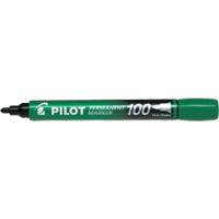 Pilot SCA-100-GN Marqueur permanent s&eacute;rie 100, Vert, Pointe Ronde