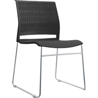 KLETON OR460 Chaises empilables, Polypropyl&egrave;ne, Hauteur 32-3/8", Capacit&eacute; 250 lb, Noir