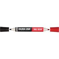 Markal<sup>®</sup> Dura-Ink<sup>®</sup> Dual Colour Permanent Ink Marker, Bullet, Black/Red  OR463 | TENAQUIP