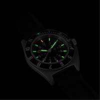 Marathon WW194001SS-0830 Steel Navigator Watch on 3-Piece Rubber Strap Kit, Digital, Battery Operated, 41 mm, Black