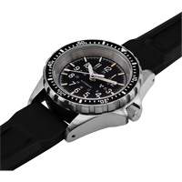Marathon WW194014SS-0130 Jumbo Diver/Pilot's Automatic Chronograph Watch, Digital, Battery Operated, 46 mm, Black