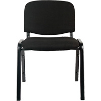 KLETON OR519 Chaises empilables, Tissu, Hauteur 32", Capacit&eacute; 250 lb, Noir