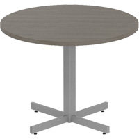Offices To Go NL36RX-ACJ Newland Height-Adjustable Round Table, 36" L x 36" W x 29" H, 1" Top, Laminate, Brown