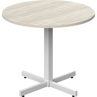 Offices To Go NL36RX-NGL Newland Height-Adjustable Round Table, 36" L x 36" W x 29" H, 1" Top, Laminate, Tan