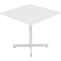 Offices To Go NL36SX-DWT Newland Height-Adjustable Square Table, 36" L x 36" W x 29" H, 1" Top, Laminate, White