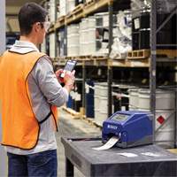 Brady I4311-WB-PWID &eacute;tiqueteuse de bureau industrielle portable i4311 - identification de produits & fils, 4 po/s