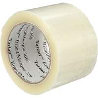 3M 369-72X100 Tartan Box Sealing Tape, Hot Melt Adhesive, 1.6 mils, 72 mm (3") x 100 m (330')