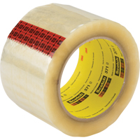 3M 371-36X914-CLR Scotch&reg; Box Sealing Tape 371, Hot Melt Adhesive, 1.9 mils, 36 mm (1-1/2") x 914 m (2998')