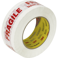 3M 3772-48X100 Ruban d'emballage Scotch 3771 avec message, Adh&eacute;sif Thermofusible, 2 mils, 48 mm (1-22/25") x 100 m (328')