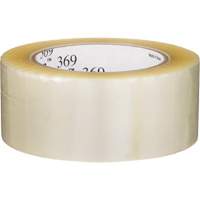 3M 369-48X100 Tartan 369 Box Sealing Tape, Acrylic Adhesive, 1.6 mils, 48 mm (1-22/25") x 100 m (328')