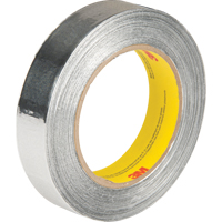 3M 425-1X60 Ruban en aluminium 425, &eacute;paisseur 4,6 mils, 25,4 mm (1") x 54,86 m (180')