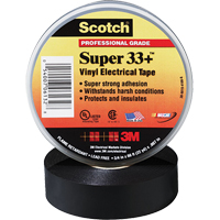 3M SUPER33+ 3/4X66 Scotch&reg; Super 33 Tape, 19 mm (3/4") x 20.1 m (66'), Black, 7 mils