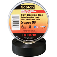 3M SUPER88-3/4X66 Scotch&reg; Super 88 Tape, 19 mm (3/4") x 20.1 m (66'), Black, 8.5 mils