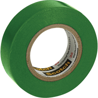 3M 35-1/2X20GR Rubans en vinyle pour codage en couleurs 35 Scotch, 12,7 mm (1/2") x 6,1 m (20'), Vert, 7 mils