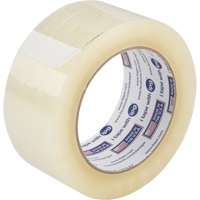 Box Sealing Tape, Acrylic Adhesive, 2 mils, 48 mm (1-22/25") x 99.97 m (328')  PD092 | TENAQUIP