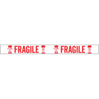 Bilingual Printed Tape – Fragile This Side Up , Red on White PE080 | TENAQUIP